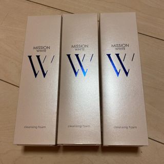 エイボン(AVON)のミッション　ホワイト　クレンジングフォーム　洗顔料　３本セット(洗顔料)