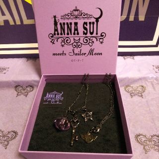 アナスイ(ANNA SUI)のレア　新品未使用　アナスイ　セーラームーン 時空の鍵ペンダント　ブラックver.(ネックレス)