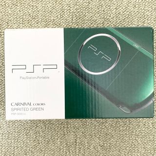 プレイステーションポータブル(PlayStation Portable)のPSP-3000 スピリティッドグリーン　プレイステーションポータブル SONY(携帯用ゲーム機本体)