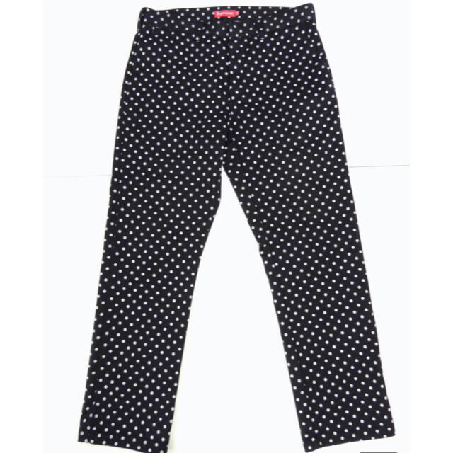 Supreme シュプリーム Work Pant Black Polka Dot