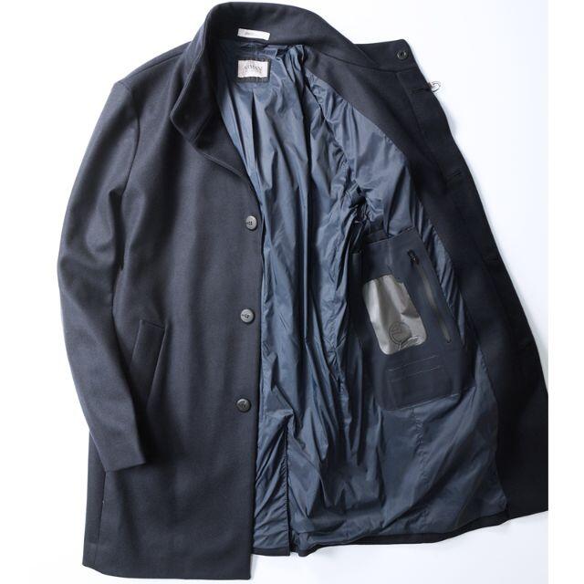 Giorgio Armani(ジョルジオアルマーニ)のARMANI/アルマーニコレッツォーニ/3WAYレイヤードコートベスト付52 メンズのジャケット/アウター(チェスターコート)の商品写真