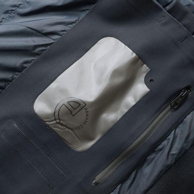 Giorgio Armani(ジョルジオアルマーニ)のARMANI/アルマーニコレッツォーニ/3WAYレイヤードコートベスト付52 メンズのジャケット/アウター(チェスターコート)の商品写真