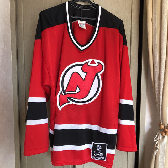 NHL DEVILSチームホッケーシャツ(XL)