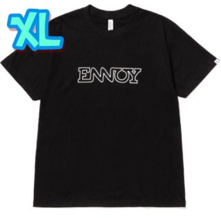 コモリ(COMOLI)のennoy Tシャツ Ken Kagamiコラボ (BLACK) XL(Tシャツ/カットソー(半袖/袖なし))