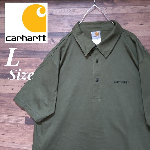 carhartt(カーハート)のCarhartt　カーハート　ワンポイント刺繍ロゴ　ポロシャツ　 メンズのトップス(ポロシャツ)の商品写真