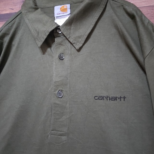 carhartt(カーハート)のCarhartt　カーハート　ワンポイント刺繍ロゴ　ポロシャツ　 メンズのトップス(ポロシャツ)の商品写真