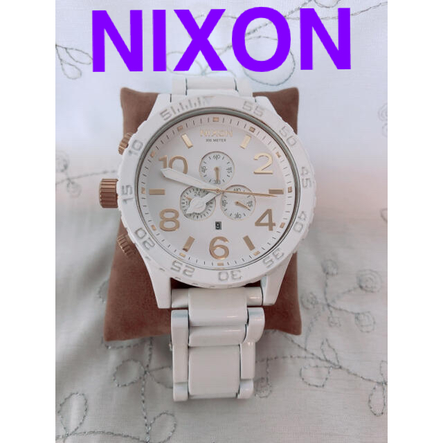NIXON(ニクソン)の《SALE》✨NIXON 51-30 CHRONO ホワイト/ゴールド 腕時計 メンズの時計(腕時計(アナログ))の商品写真