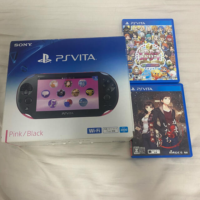 【お取り寄せ】 - Vita PlayStation PS ピンクブラック　ソフト2本おまけ 2000 VITA 携帯用ゲーム機本体