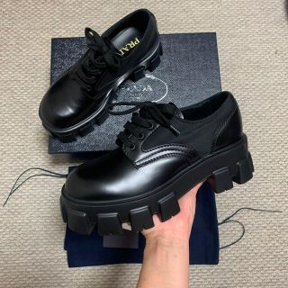 prada プラダ monoris モノリス ダービーシューズ | www