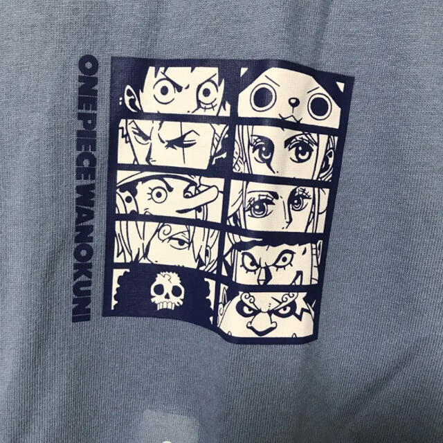 UNIQLO(ユニクロ)のユニクロ ワンピース ワノ国 Tシャツ UT 半袖 ブルー S メンズのトップス(Tシャツ/カットソー(半袖/袖なし))の商品写真