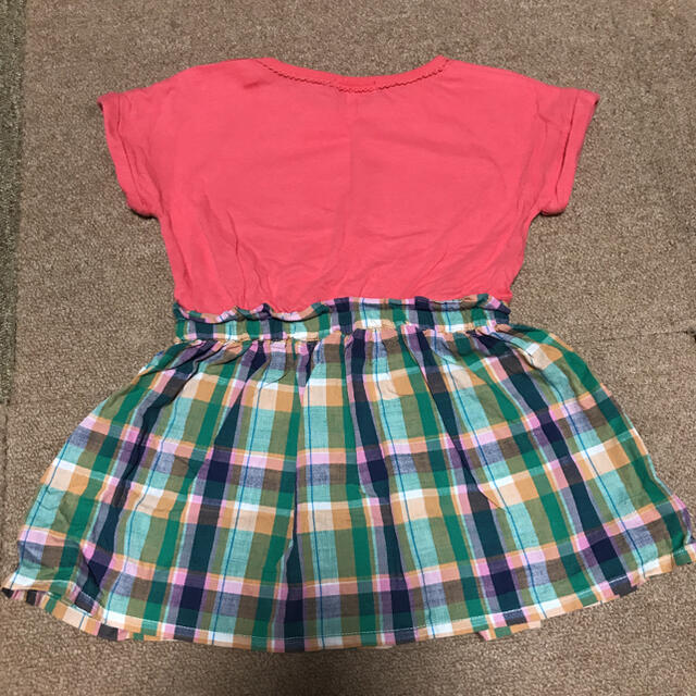 3can4on(サンカンシオン)の3can4on チェック ワンピース 95㎝ キッズ/ベビー/マタニティのキッズ服女の子用(90cm~)(ワンピース)の商品写真