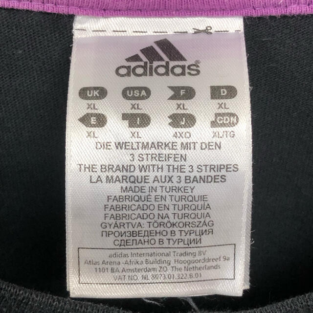 adidas(アディダス)の【激レア】アディダス Tシャツ　半袖　ビッグロゴ　パープル　ビッグサイズ メンズのトップス(Tシャツ/カットソー(半袖/袖なし))の商品写真