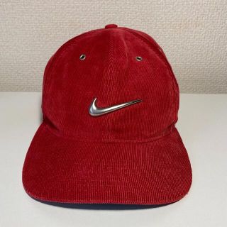 ナイキ(NIKE)の'90s 銀タグ NIKE cap メタルパーツスウッシュ(キャップ)