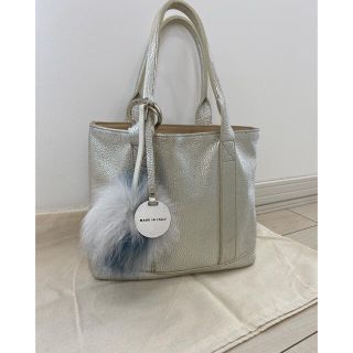 プラステ(PLST)のPLSTで購入✨季節問わず使える！シルバートートバック💕別売りファー付(トートバッグ)