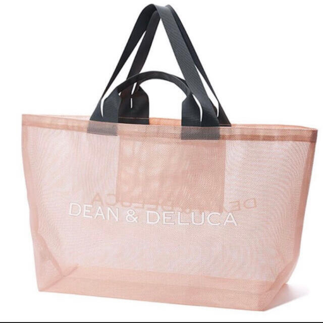 DEAN & DELUCA(ディーンアンドデルーカ)のDEAN&DELUCA メッシュ トート バッグ スモークピンク ビッグサイズ レディースのバッグ(トートバッグ)の商品写真