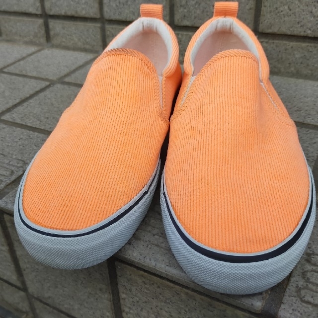 【蛍光ピンク!オレンジ?】POLO SLIP ON 39（約25cm） メンズの靴/シューズ(スリッポン/モカシン)の商品写真