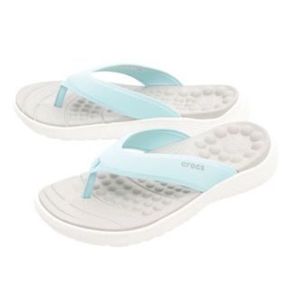 クロックス(crocs)の24cm クロックス リバイバ フリップ/ アイスブルー×ホワイト(ビーチサンダル)