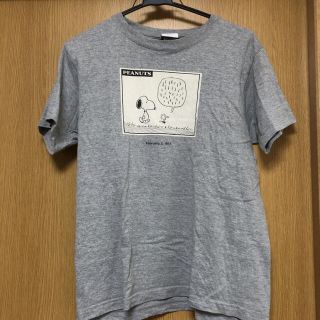 スヌーピー(SNOOPY)のスヌーピーミュージアム限定Tシャツ　グレー　ピーナッツ(Tシャツ(半袖/袖なし))