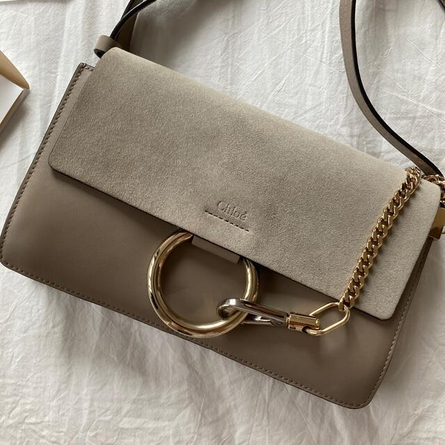 CHLOÉ トープ スモール Faye バッグ - ショルダーバッグ