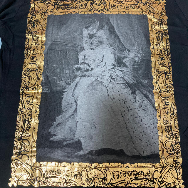 Vivienne Westwood(ヴィヴィアンウエストウッド)のヴィヴィアンウエストウッド★額縁猫ロングＴシャツ レディースのトップス(Tシャツ(長袖/七分))の商品写真