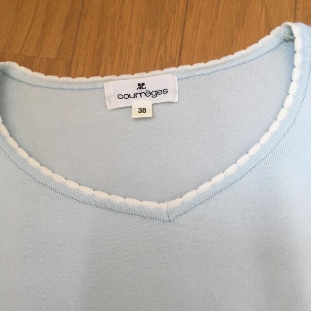 Courreges(クレージュ)のクレージュ　プルオーバー七分袖 レディースのトップス(カットソー(長袖/七分))の商品写真