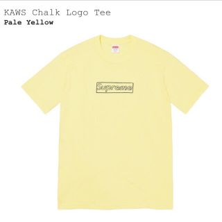 シュプリーム(Supreme)の2021 Supreme KAWS Chalk Logo Tee 黄色S(Tシャツ/カットソー(半袖/袖なし))