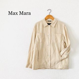 マックスマーラ(Max Mara)のMax Mara マックスマーラ リネン シャツジャケット 美品 イタリア製(その他)