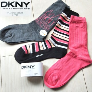 ダナキャランニューヨーク(DKNY)の欧米限定品 新品未使用 定価$22.0 DKNY ダナキャラン レディース靴下(ソックス)