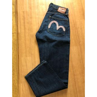 エビス(EVISU)の美品★evisuジーンズ lot2001 No.2 カモメ刺繍ピンク 30×35(デニム/ジーンズ)