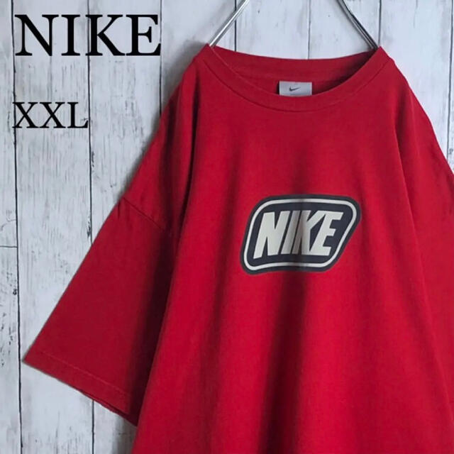 【ビッグシルエット】ナイキ 90s トルコ製 フェルトロゴ Tシャツ XXL 赤