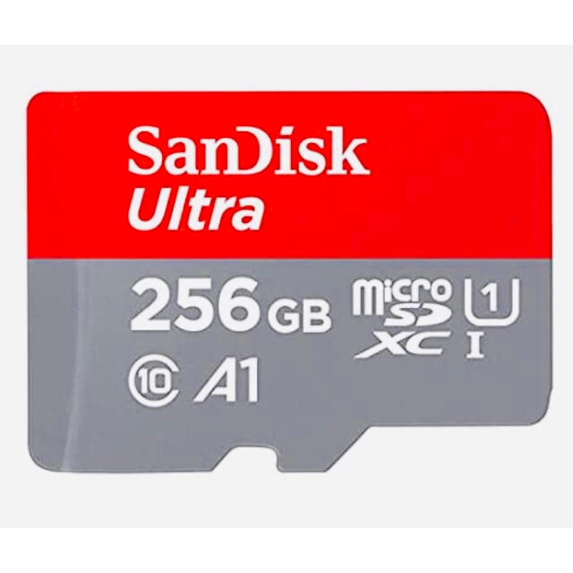 SanDisk(サンディスク)のSanDisk microSD 256GB マイクロSDカード 1枚120M/秒 スマホ/家電/カメラのスマートフォン/携帯電話(その他)の商品写真