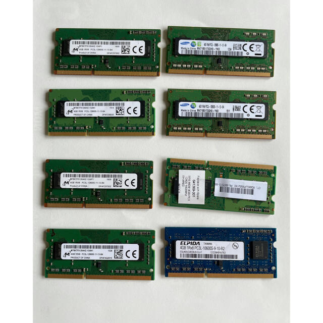 DDR3L ノートパソコン用メモリー まとめ売り スマホ/家電/カメラのPC/タブレット(PCパーツ)の商品写真