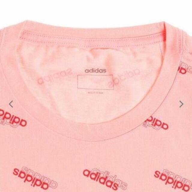 adidas(アディダス)の【新品】【サイズ：120】adidasキッズTシャツ(ピンク) キッズ/ベビー/マタニティのキッズ服男の子用(90cm~)(パンツ/スパッツ)の商品写真