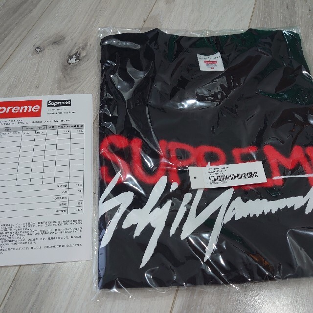 Supreme コラボ　Tシャツ　ヨージヤマモト　シュプリーム　M　ブラックトップス