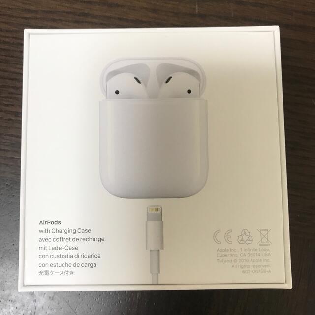 Apple(アップル)のAir Pods 充電ケース付 スマホ/家電/カメラのオーディオ機器(ヘッドフォン/イヤフォン)の商品写真