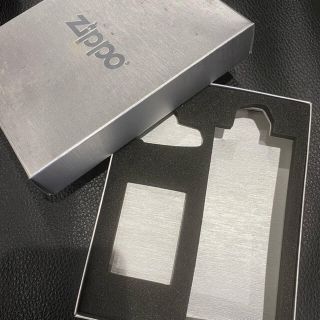 ジッポー(ZIPPO)の【ZIPPO】ジッポライター・オイル缶 専用ケース シルバー 空箱(タバコグッズ)