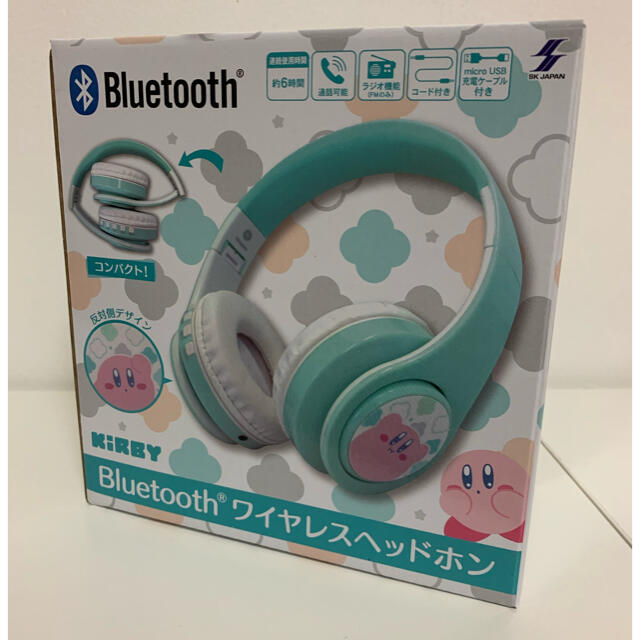 星のカービィ　Bluetooth ワイヤレスヘッドフォン スマホ/家電/カメラのオーディオ機器(ヘッドフォン/イヤフォン)の商品写真