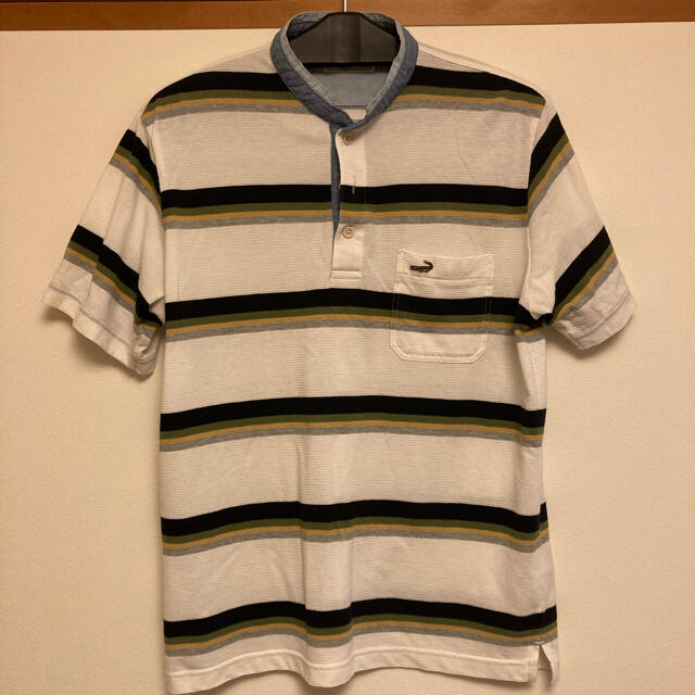 Crocodile(クロコダイル)のクロコダイルの半袖ポロシャツ　マオカラー メンズのトップス(ポロシャツ)の商品写真
