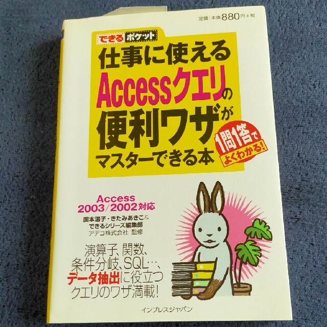 仕事に使えるＡｃｃｅｓｓクエリの便利ワザがマスタ－できる本 １問１答でよくわかる エンタメ/ホビーの本(コンピュータ/IT)の商品写真