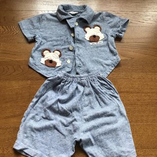 夏用 上下セット キッズ服(Tシャツ/カットソー)