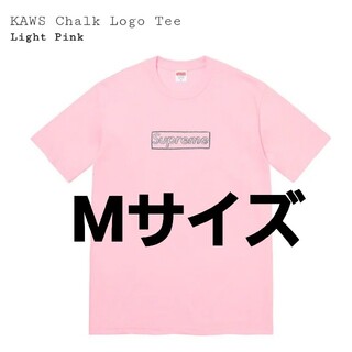 シュプリーム(Supreme)のSupreme☆Kaws Chalk Logo Tee ピンクBox Logo(Tシャツ/カットソー(半袖/袖なし))