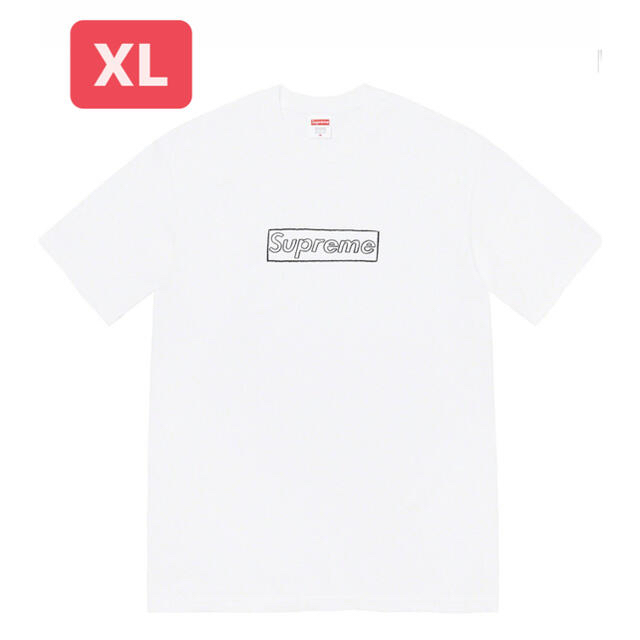 supreme KAWS Chalk Box Logo tee 白XLトップス