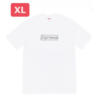 シュプリーム(Supreme)のsupreme KAWS Chalk Box Logo tee 白XL(Tシャツ/カットソー(半袖/袖なし))