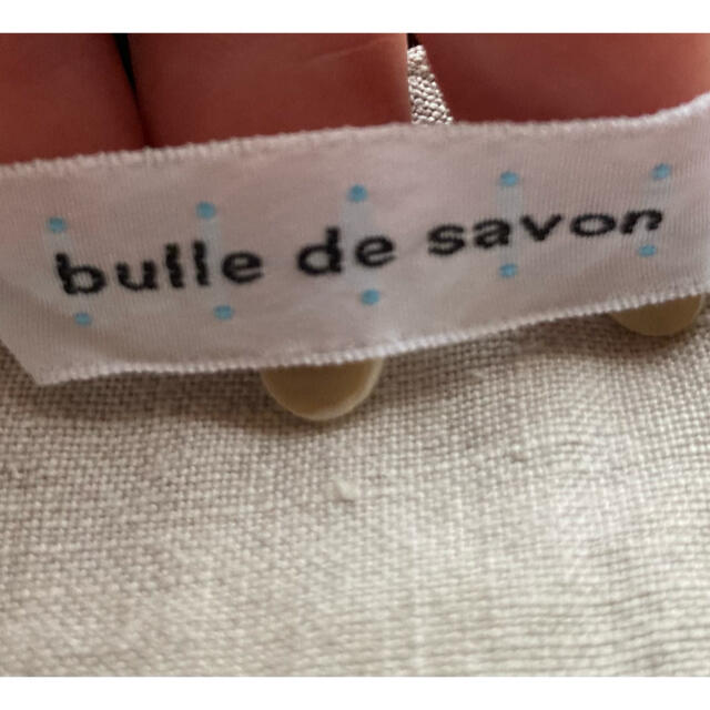 bulle de savon(ビュルデサボン)のbulle de savonリネンワンピース 半袖ワンピース 膝丈ワンピース レディースのワンピース(ひざ丈ワンピース)の商品写真