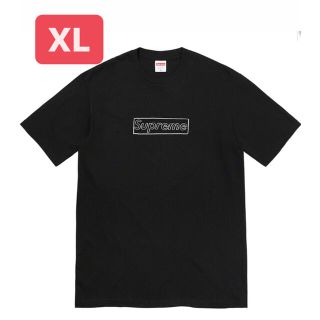 シュプリーム(Supreme)のsupreme KAWS Chalk Box Logo tee   黒XL(Tシャツ/カットソー(半袖/袖なし))