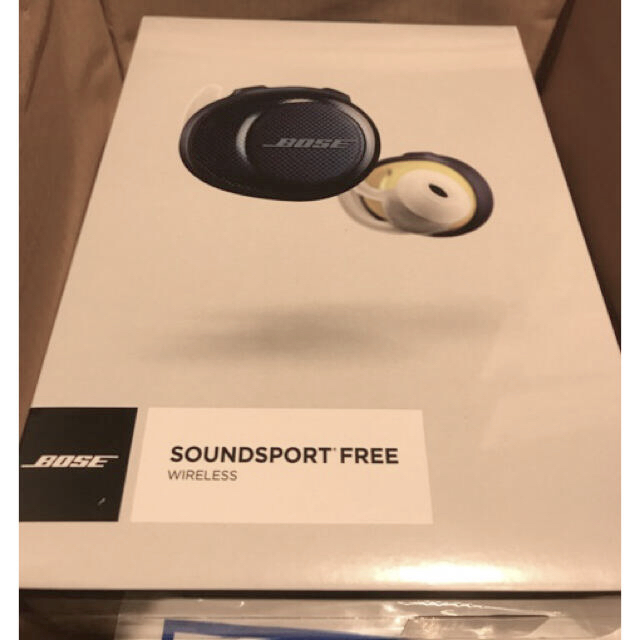 BOSE(ボーズ)の青BOSE SoundSport Free wirelessワイヤレスヘッドホン スマホ/家電/カメラのオーディオ機器(ヘッドフォン/イヤフォン)の商品写真