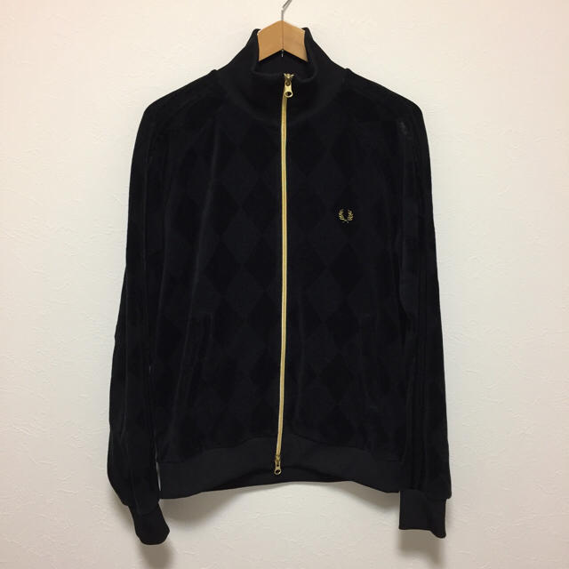 フレッドペリー FRED PERRY  ジャケット ベロア ネイビー Lサイズ