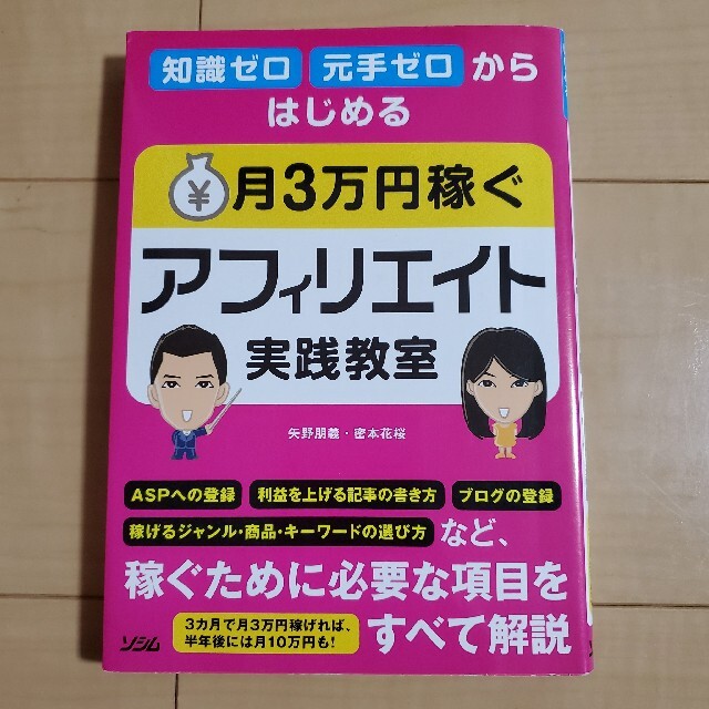 知識ゼロ元手ゼロからはじめる月３万円稼ぐアフィリエイト実践教室 エンタメ/ホビーの本(コンピュータ/IT)の商品写真