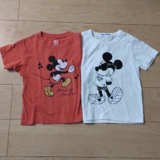 ライトオン(Right-on)の110cm　ミッキー　Tシャツ　2枚　(Tシャツ/カットソー)