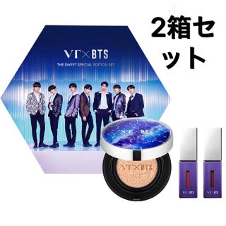 ボウダンショウネンダン(防弾少年団(BTS))の二個セットVT×BTS スウィートエディション新品未開封3点セット (コフレ/メイクアップセット)